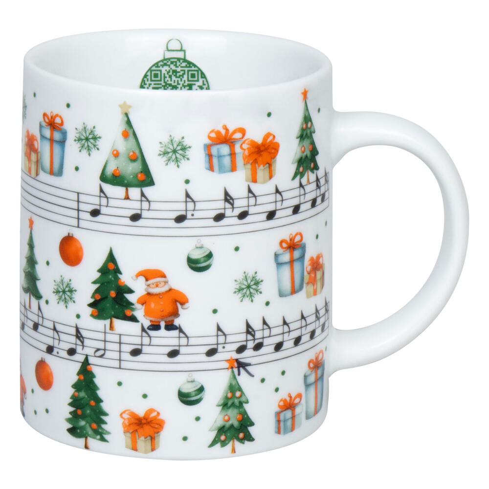 Könitz Mug Jingle Bells, Cup, Coffee Cup, Porcelain, White, 300 ml, 1110022877