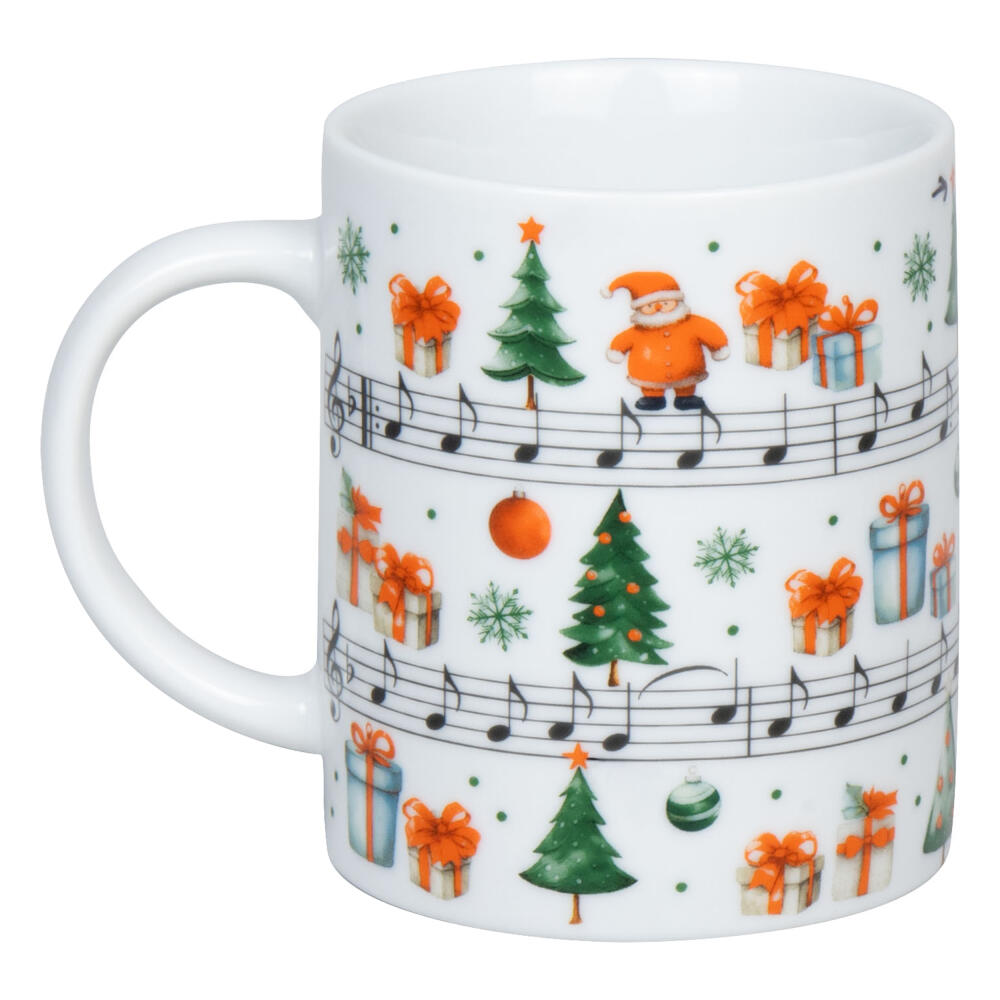 Könitz Mug Jingle Bells, Cup, Coffee Cup, Porcelain, White, 300 ml, 1110022877