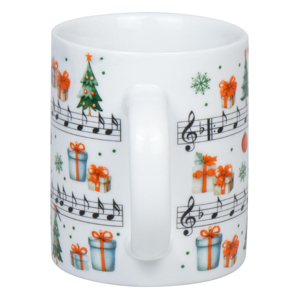 Könitz Mug Jingle Bells, Cup, Coffee Cup, Porcelain, White, 300 ml, 1110022877