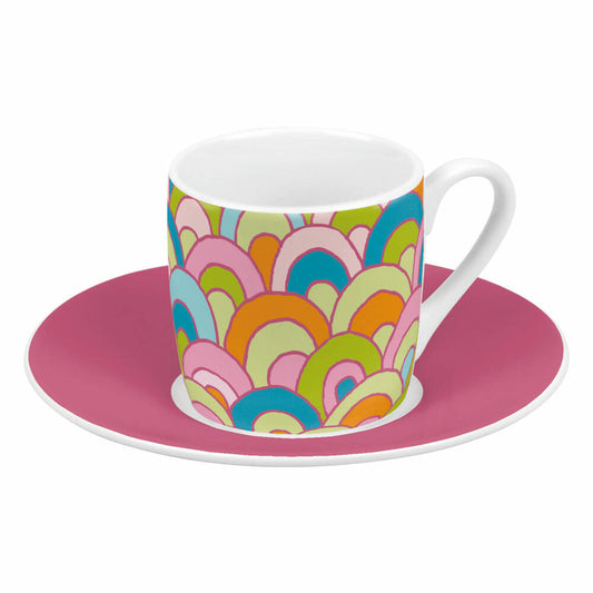 Könitz Espressotassen 4er Set Spring, Becher, Porzellan, Bunt, 85 ml, 11 5 053 2806