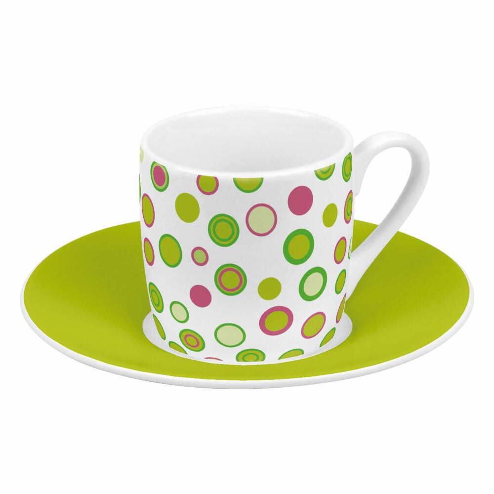 Könitz Espressotassen 4er Set Spring, Becher, Porzellan, Bunt, 85 ml, 11 5 053 2806