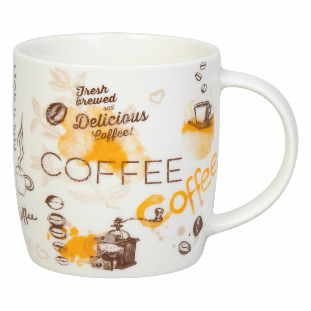 Könitz Mug Delicious Coffee, cup, New Bone China, colorful, 400 ml, 11 7 275 2817