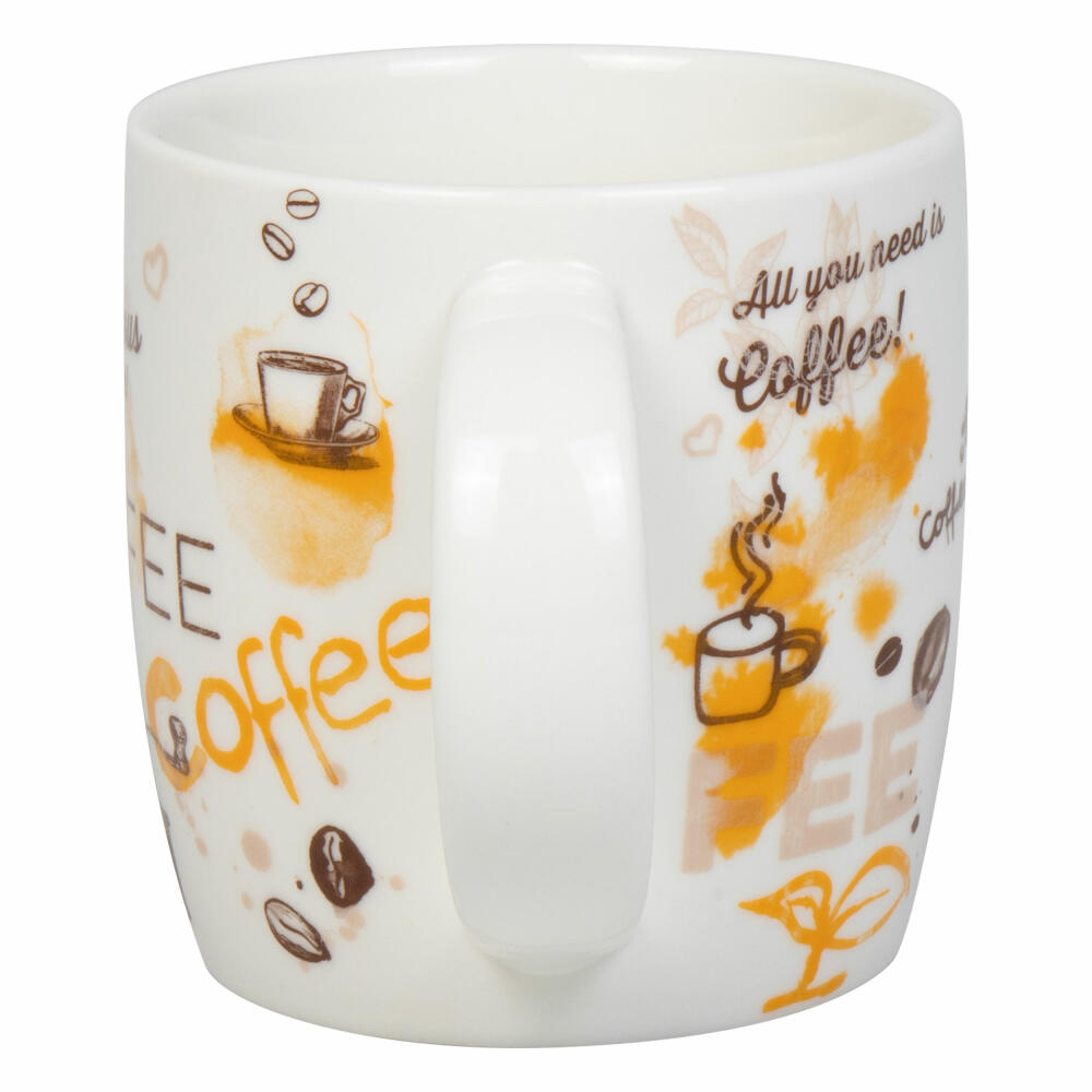 Könitz Mug Delicious Coffee, cup, New Bone China, colorful, 400 ml, 11 7 275 2817