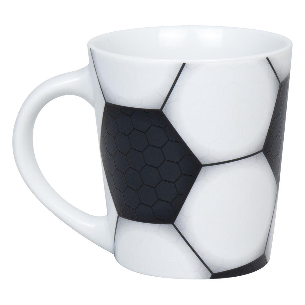 Könitz Mug Football - Tooooor!, Cup, Coffee Cup, Porcelain, Black, 380 ml, 1111342837