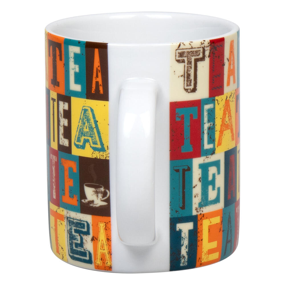 Könitz Becher Tea Squares, Tasse, Kaffeetasse, Porzellan, Bunt, 300 ml, 1110022834