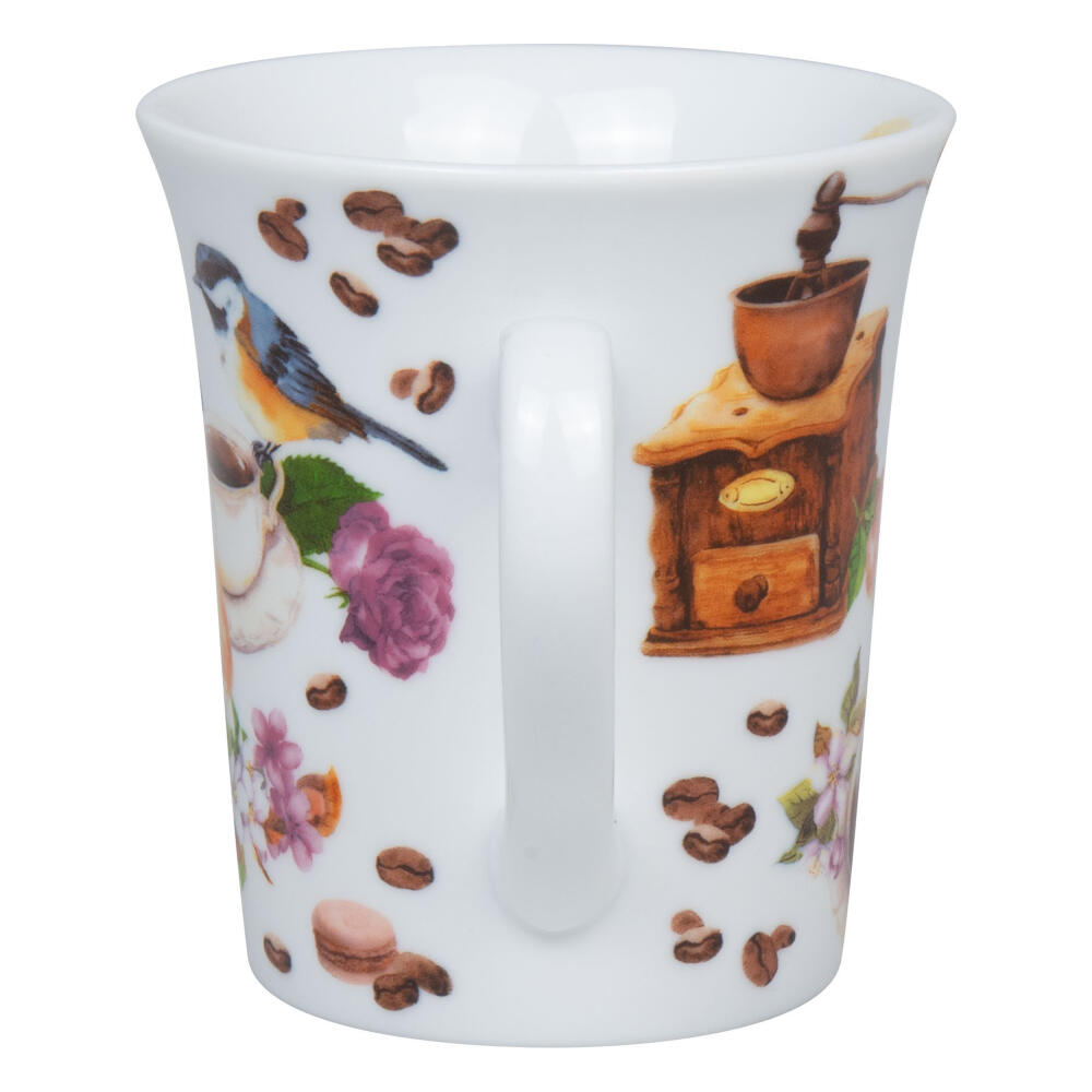 Könitz Becher Coffee Birds, Tasse, Kaffeetasse, Porzellan, Braun, 410 ml, 1111002868