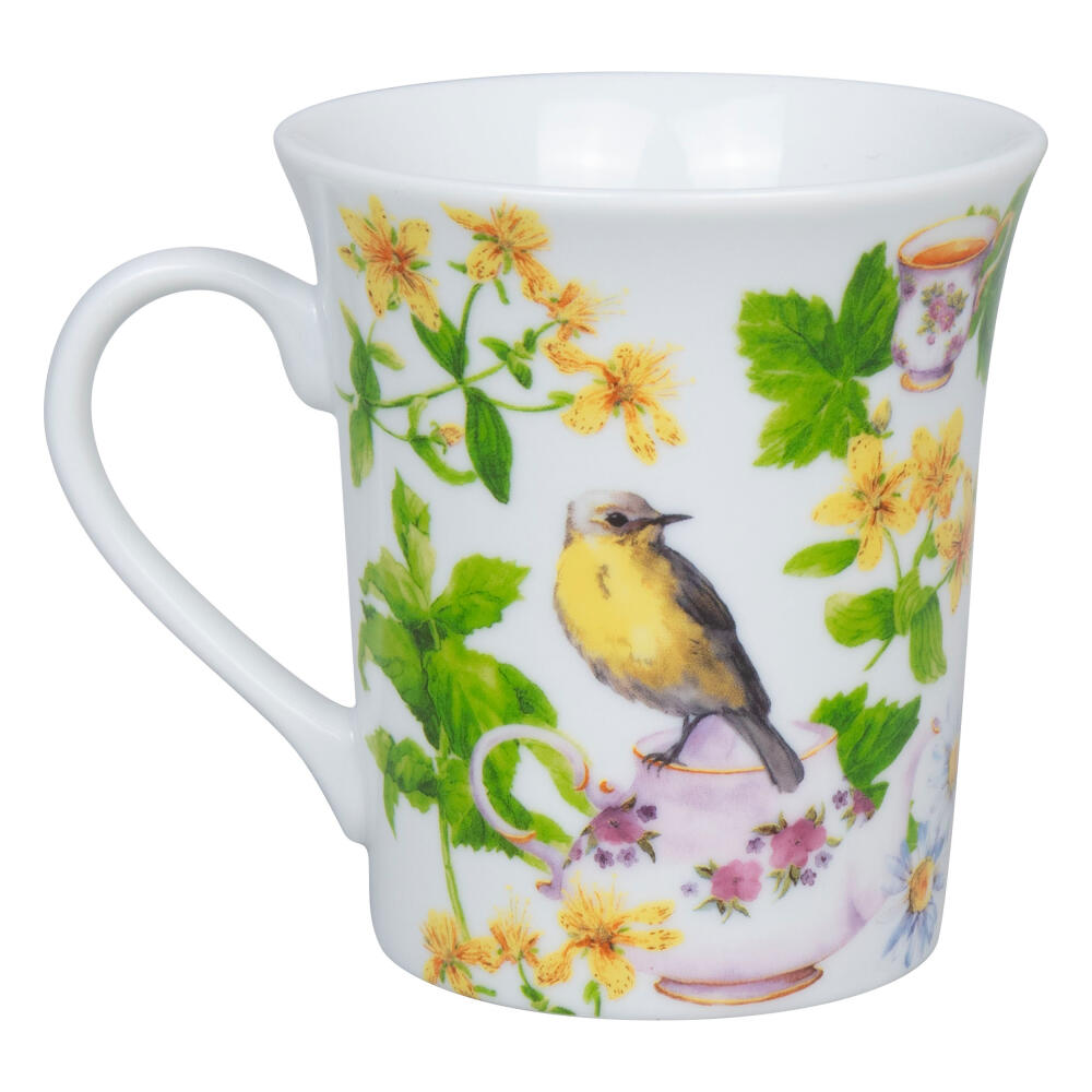 Könitz Becher Tea Birds, Tasse, Kaffeetasse, Porzellan, Grün, 410 ml, 1111002869