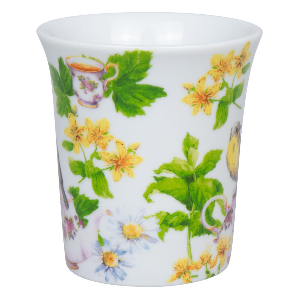 Könitz Becher Tea Birds, Tasse, Kaffeetasse, Porzellan, Grün, 410 ml, 1111002869