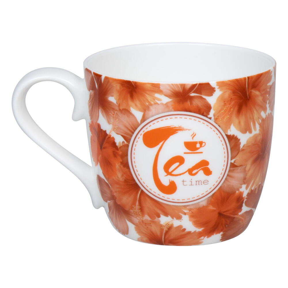 Könitz Mug Tea Time - hibiscus, Cup, Coffee Cup, Bone China, Red, 425 ml, 1120572870