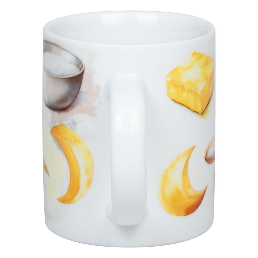 Könitz Becher Weihnachtsbäckerei Vanillekipf, Tasse, Kaffeetasse, Porzellan, Weiß, 300 ml, 1110022875