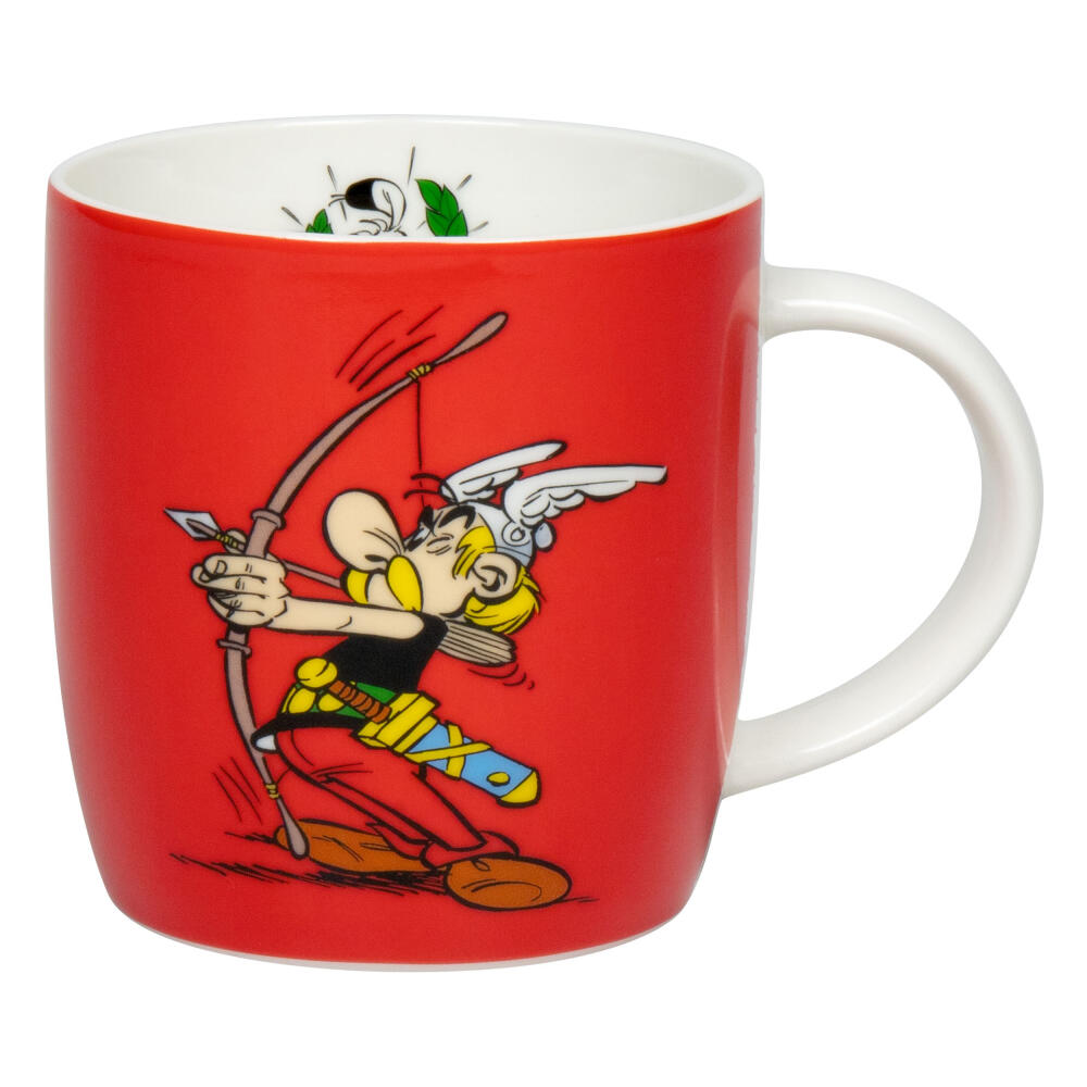 Könitz Becher Asterix Bogenschießen - Tir a l arc, Tasse, Kaffeetassen, New Bone, Rot, 400 ml, 1172752852