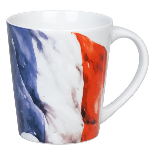Könitz Becher Flagge Frankreich, Tasse, Kaffeetasse, Porzellan, Bunt, 380 ml, 1111342859