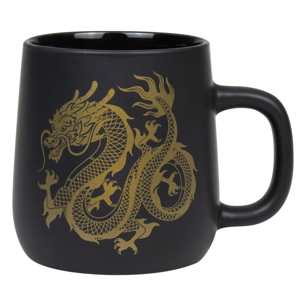 Könitz Becher Golden Dragon, Tasse, Kaffeetassen, New Bone, Schwarz, 395 ml, 1172392840