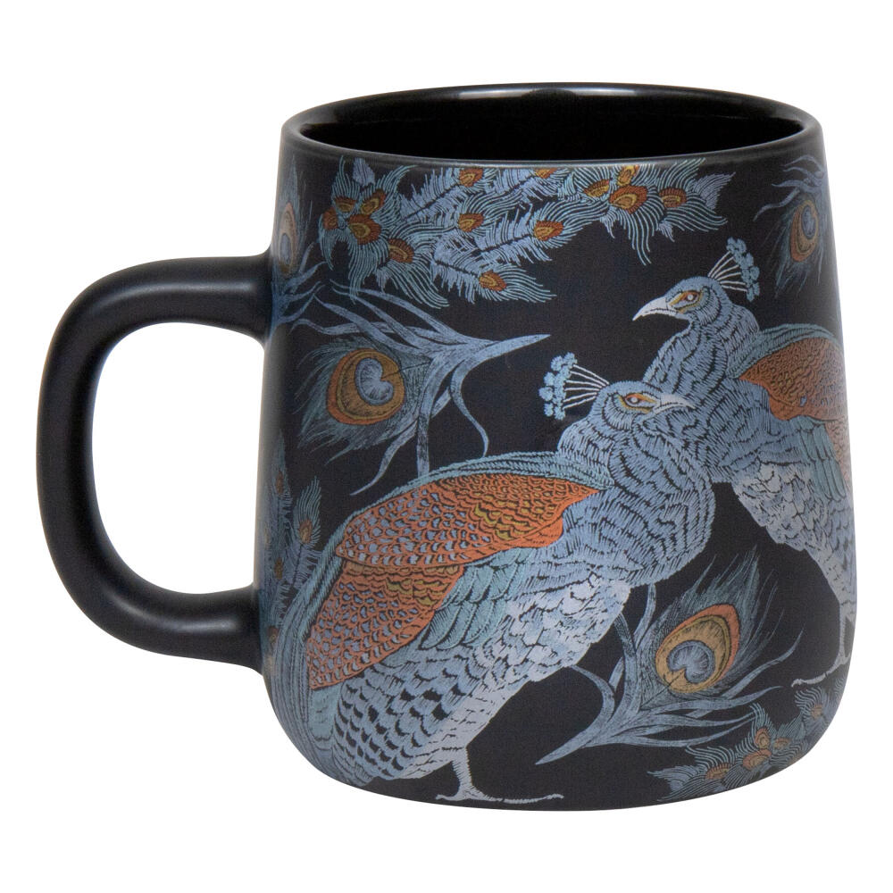 Könitz Becher Shiny Peacock, Tasse, Kaffeetassen, New Bone, Schwarz, 395 ml, 1172392620