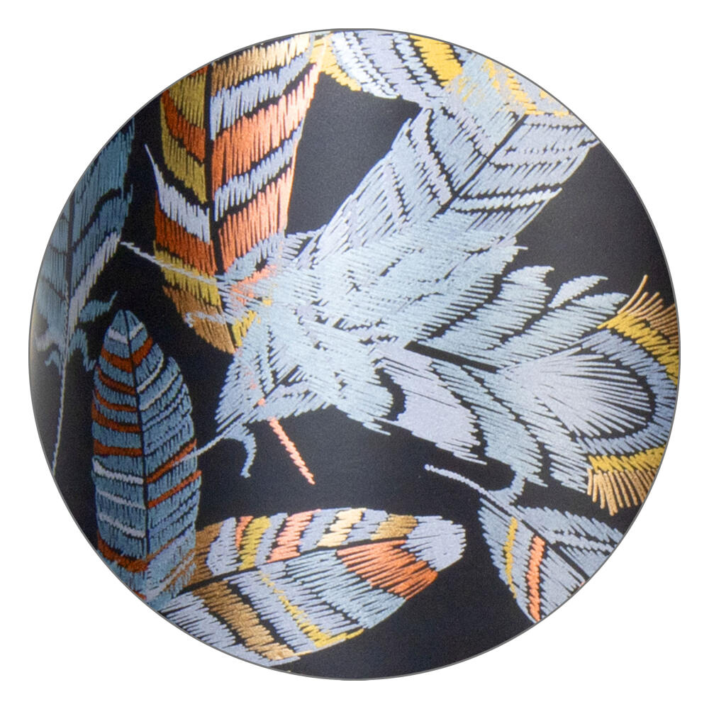 Könitz Mug Shiny Feathers, Cup, Coffee Cups, New Bone, Black, 395 ml, 1172392619