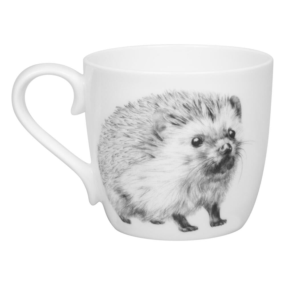 Könitz Mug Amazing Animals Hedgehog, Cup, Coffee Cup, Bone China, Black, 425 ml, 1120572865