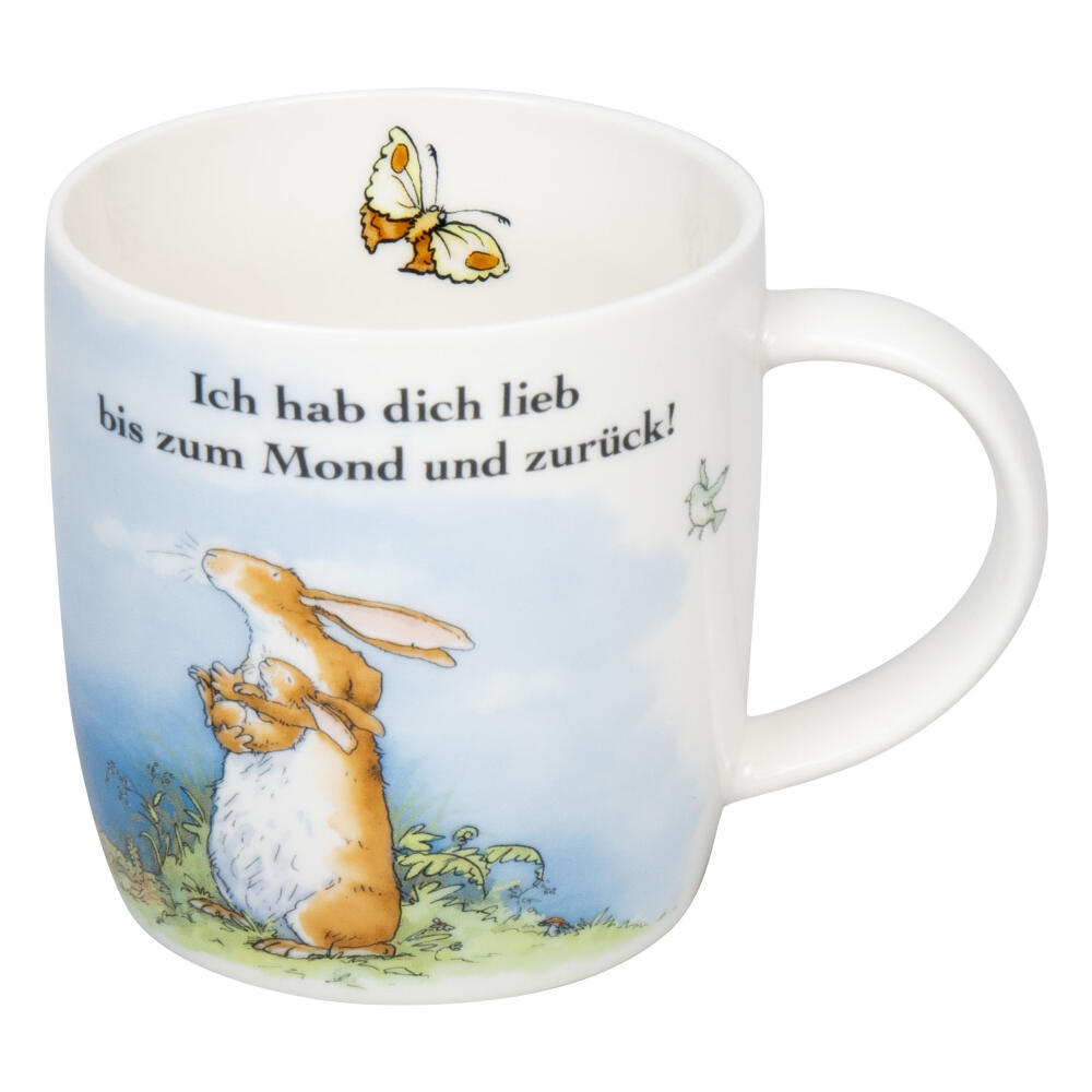 Könitz mug I love you to the moon, cup, coffee cups, New Bone, light blue, 400 ml, 1172752895