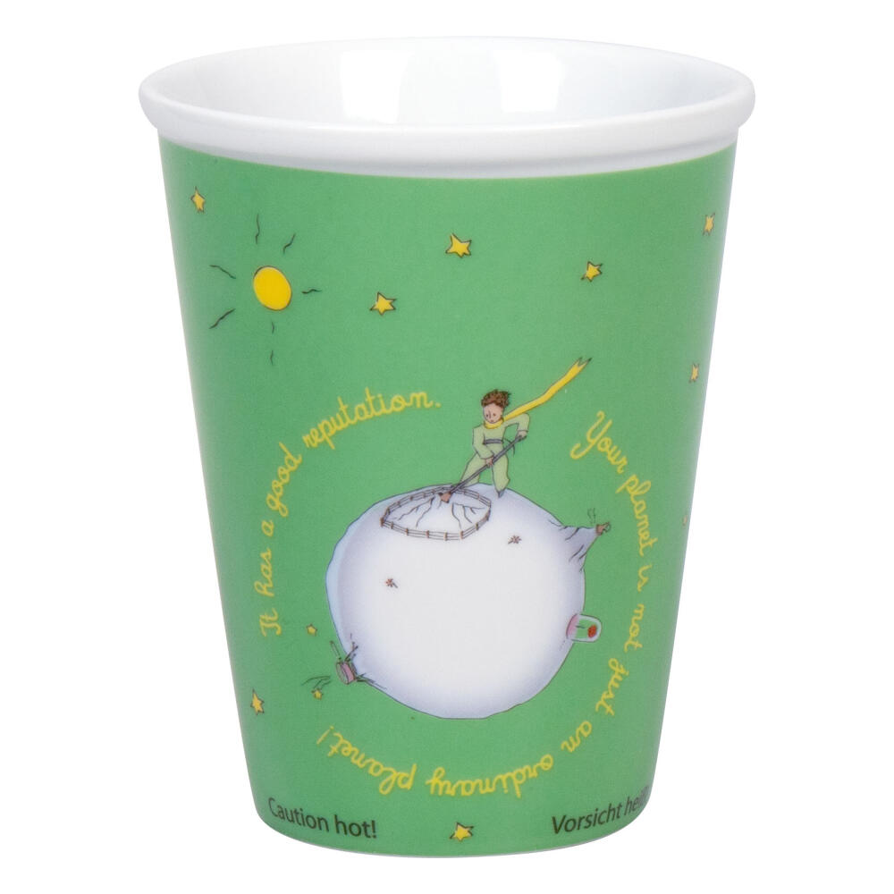 Könitz Coffee to go Mug Little Prince - Save your planet, Cup, Coffee Cup, Porcelain, Green, 380 ml, 1111621358