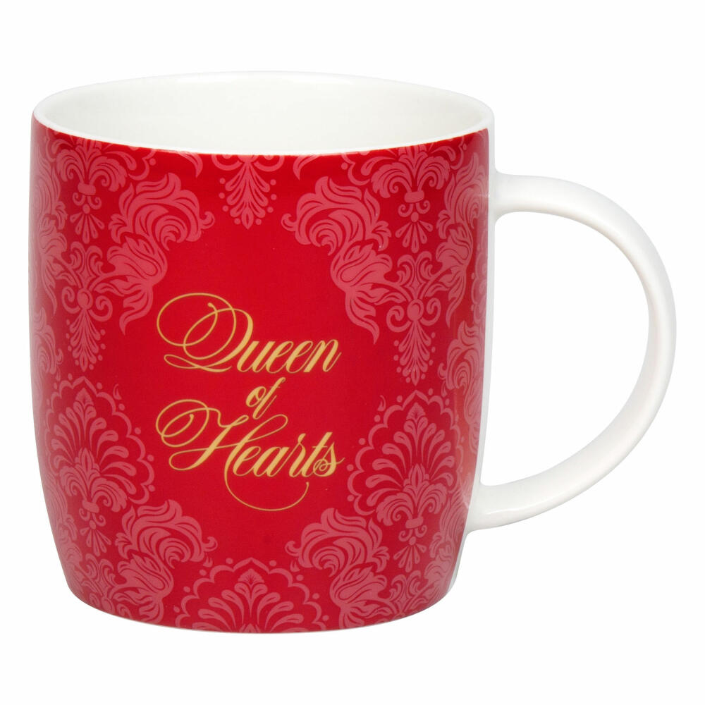Könitz Becher Royal Family Queen of Hearts, New Bone China, Rot, 400 ml, 11 7 275 2952