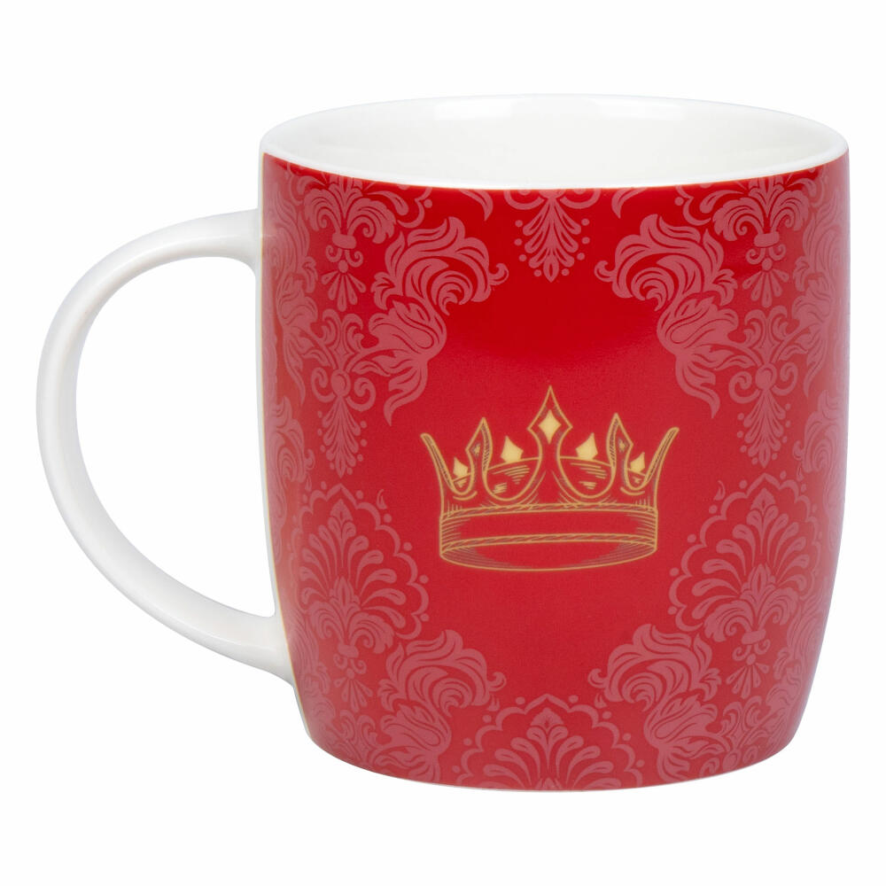 Könitz Becher Royal Family Queen of Hearts, New Bone China, Rot, 400 ml, 11 7 275 2952