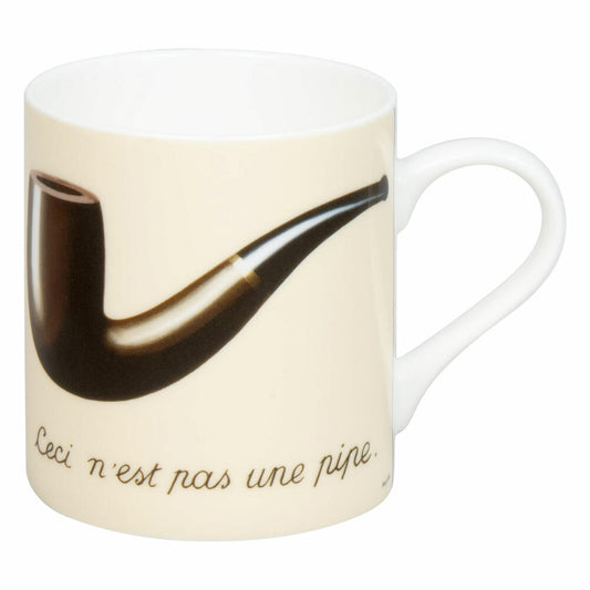 Könitz Becher La trahison des images - Rene Magritte, Bone China, Braun, 400 ml, 11 2 004 2924