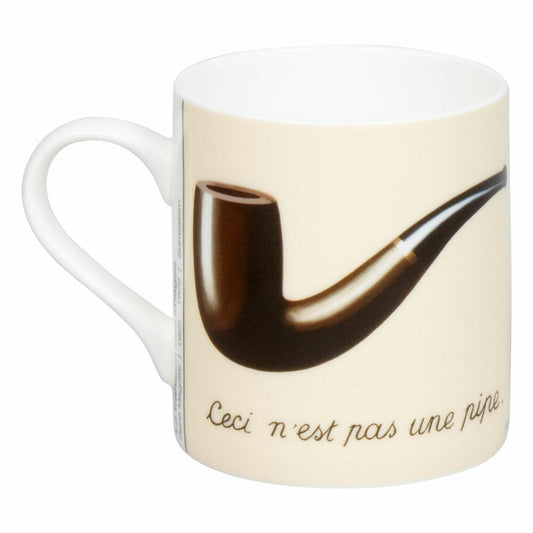 Könitz Becher La trahison des images - Rene Magritte, Bone China, Braun, 400 ml, 11 2 004 2924