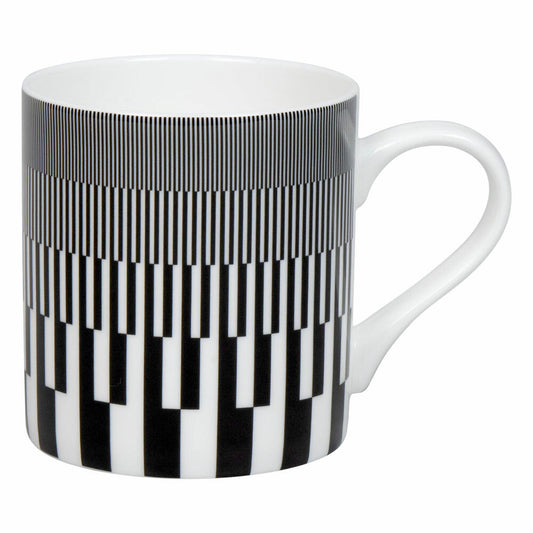 Könitz Becher Graphic 570C - Marcello Morandini, Bone China, Schwarz, 400 ml, 11 2 004 2909