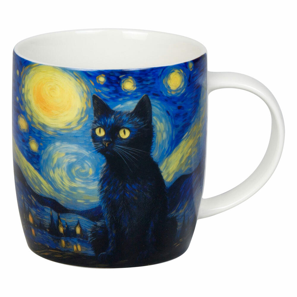 Könitz Becher Arty Animals - Van Goghs Cat, New Bone China, Bunt, 400 ml, 11 7 275 2918