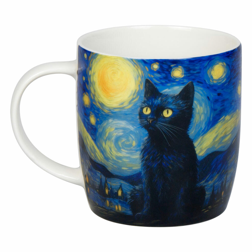 Könitz Becher Arty Animals - Van Goghs Cat, New Bone China, Bunt, 400 ml, 11 7 275 2918