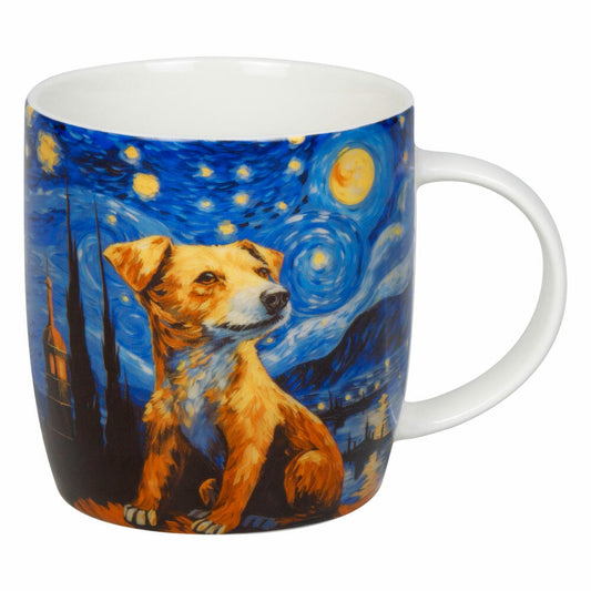 Könitz Becher Arty Animals - Van Goghs Dog, New Bone China, Bunt, 400 ml, 11 7 275 2919
