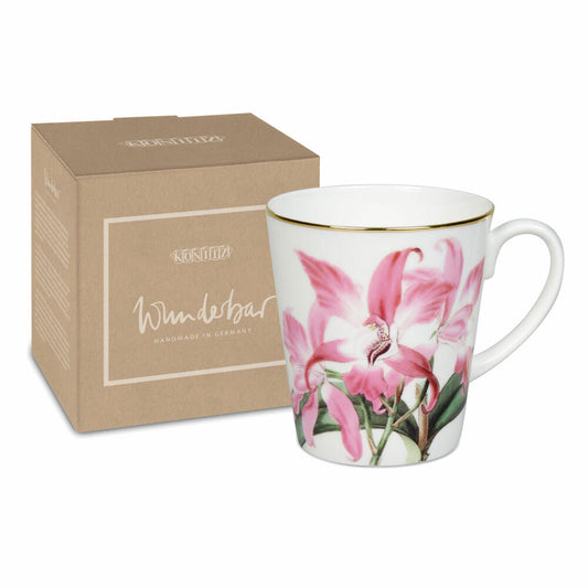 Könitz Becher Laelia autumnalis, in Geschenkbox, Bone China, Pink, 600 ml, 11 5 255 2927