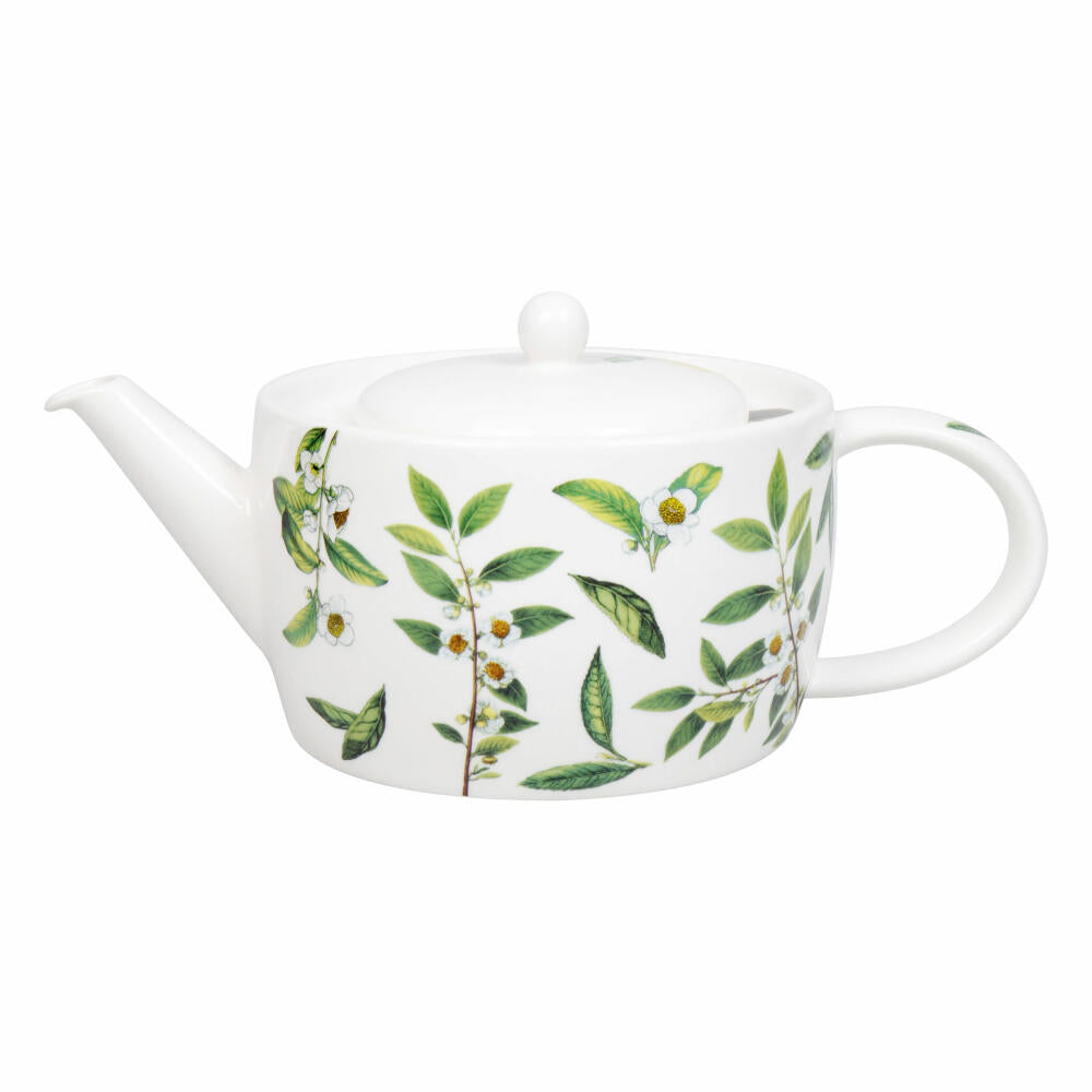 Könitz Teekanne mit Sieb My favourite Tea - Tea Time, in Geschenkbox, New Bone China, Grün, 1400 ml, 11 5 263 2968