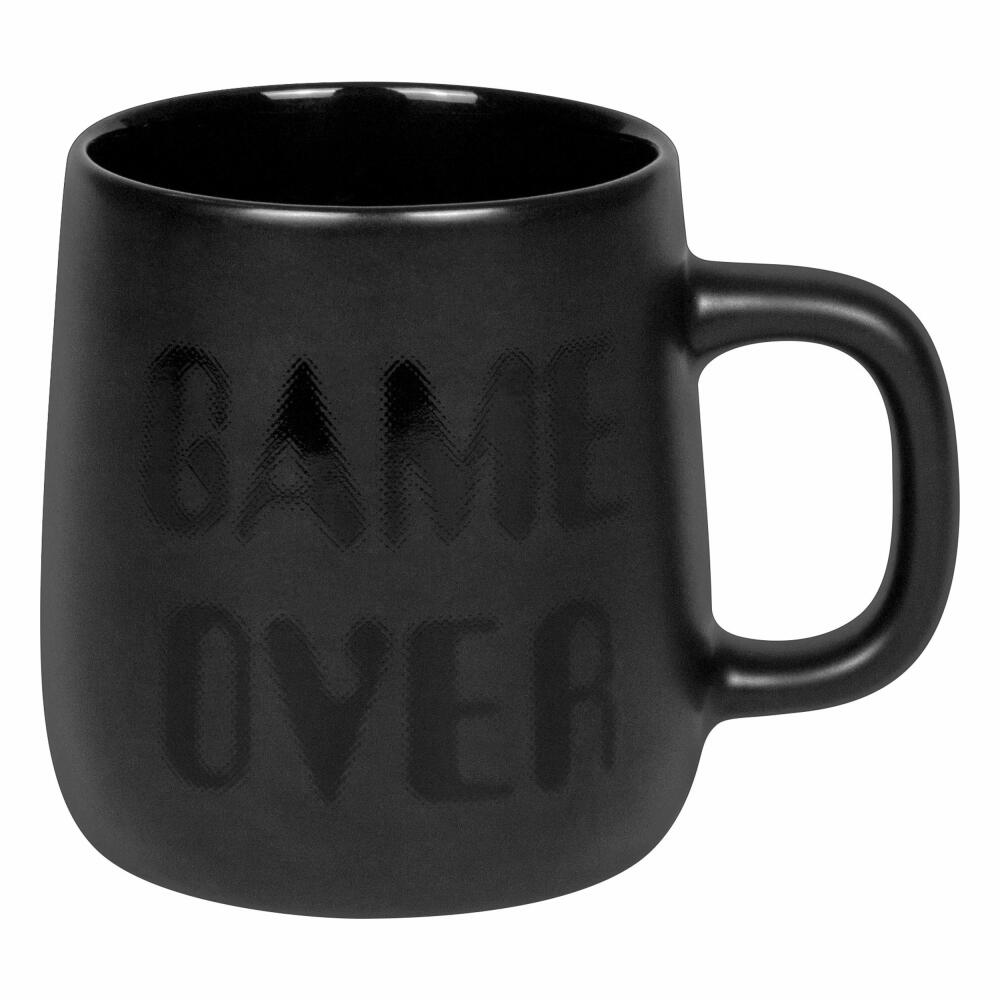 Könitz Becher Game over, Tasse, New Bone China, Schwarz, 395 ml, 11 7 239 2905