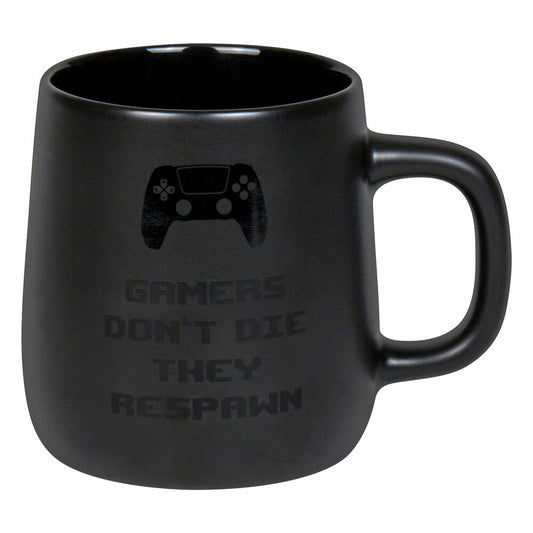 Könitz Becher Gamers dont die, New Bone China, Schwarz, 395 ml, 11 7 239 2906