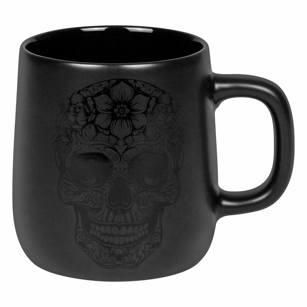 Könitz Becher Calavera, Tasse, New Bone China, Schwarz, 395 ml, 11 7 239 2907