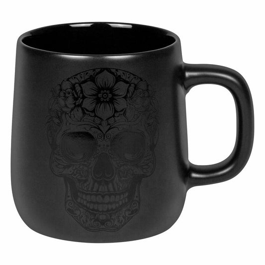 Könitz Becher Calavera, Tasse, New Bone China, Schwarz, 395 ml, 11 7 239 2907