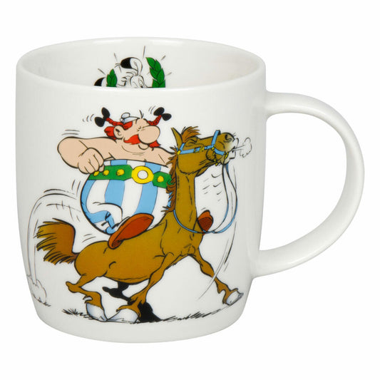 Könitz Becher Asterix - Reiten, New Bone China, Bunt, 400 ml, 11 7 275 2930