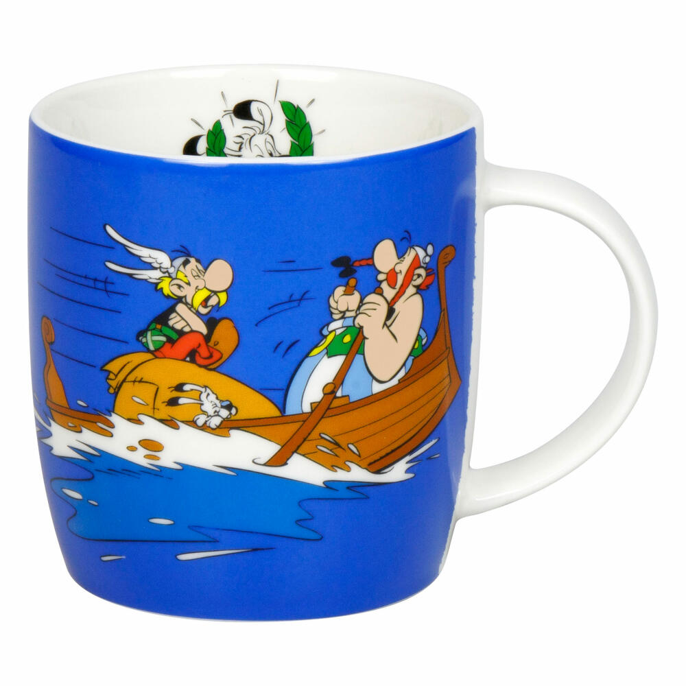 Könitz Becher Asterix - Rudern, New Bone China, Blau, 400 ml, 11 7 275 2931