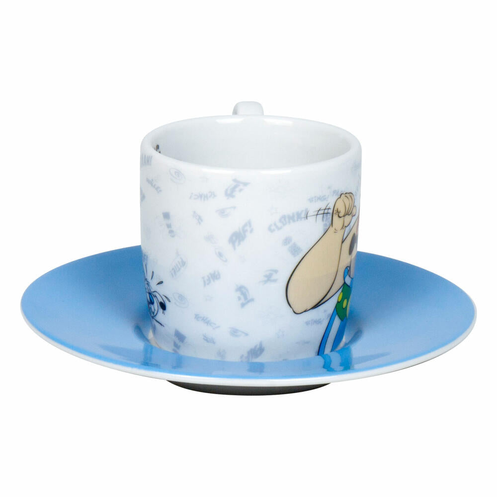 Könitz Espressotasse Big Boss Obelix - Asterix, mit Untertasse, Porzellan, Bunt, 85 ml, 11 5 053 2248