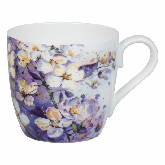 Könitz Becher Purple Blossoms, Tasse, Bone China, Lila, 425 ml, 11 2 057 2929