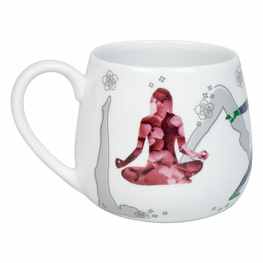 Könitz Becher mit Sieb und Deckel Yoga in Nature, Porzellan, Lila, 400 ml, 11 5 143 2934