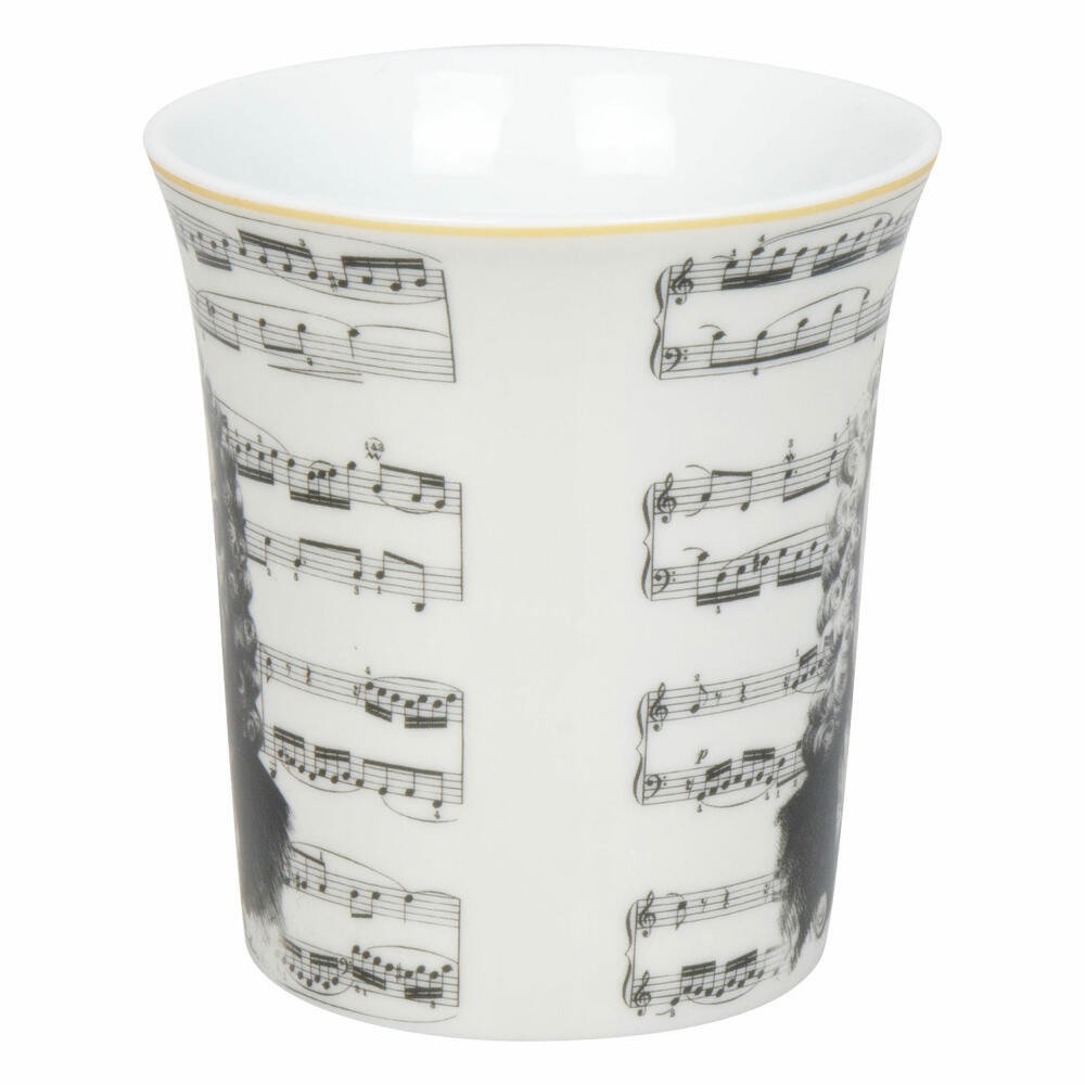 Könitz Becher Komponisten Bach, Musik, Porzellan, Bunt, 410 ml, 11 1 100 2938