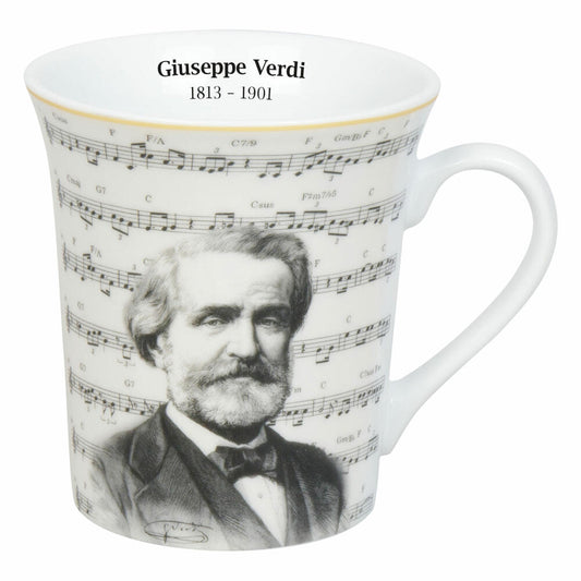Könitz Becher Komponisten Verdi, Musik, Porzellan, Bunt, 410 ml, 11 1 100 2939