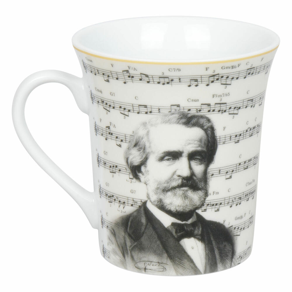 Könitz Becher Komponisten Verdi, Musik, Porzellan, Bunt, 410 ml, 11 1 100 2939