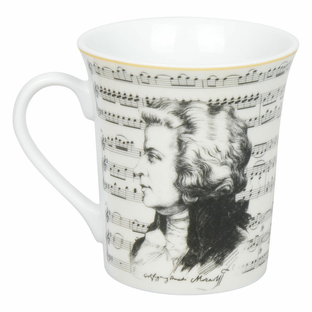Könitz Becher Komponisten Mozart, Musik, Porzellan, Bunt, 410 ml, 11 1 100 2940
