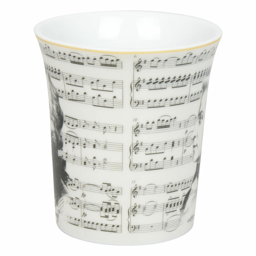 Könitz Becher Komponisten Mozart, Musik, Porzellan, Bunt, 410 ml, 11 1 100 2940