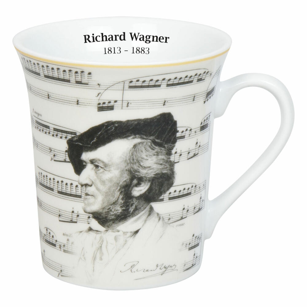 Könitz Becher Komponisten Wagner, Musik, Porzellan, Bunt, 410 ml, 11 1 100 2941