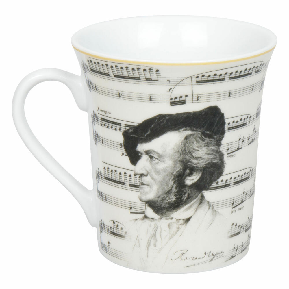 Könitz Becher Komponisten Wagner, Musik, Porzellan, Bunt, 410 ml, 11 1 100 2941