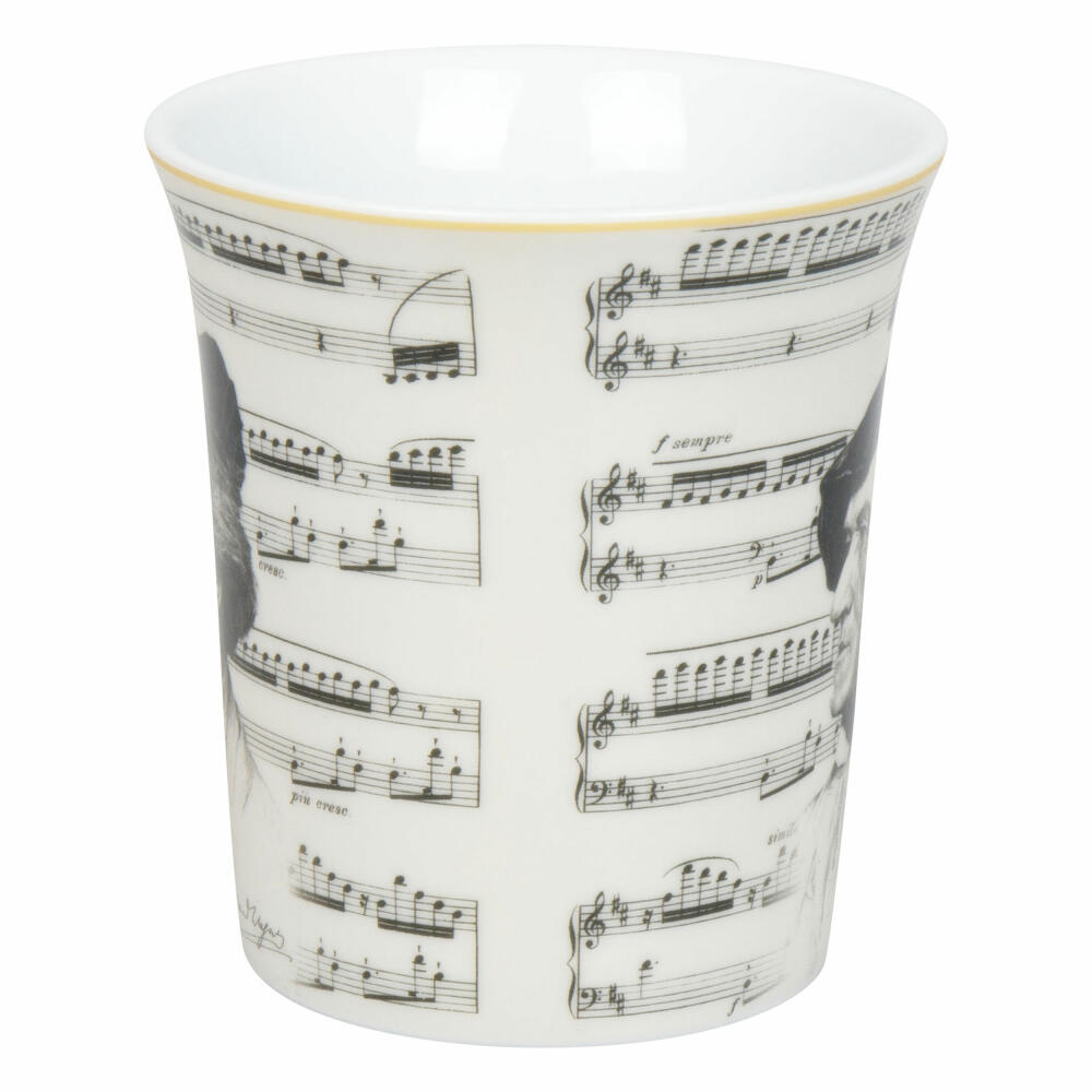 Könitz Becher Komponisten Wagner, Musik, Porzellan, Bunt, 410 ml, 11 1 100 2941