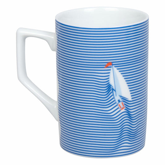 Könitz Becher Smooth Sailing - Boat, Porzellan, Blau, 305 ml, 11 1 315 2936
